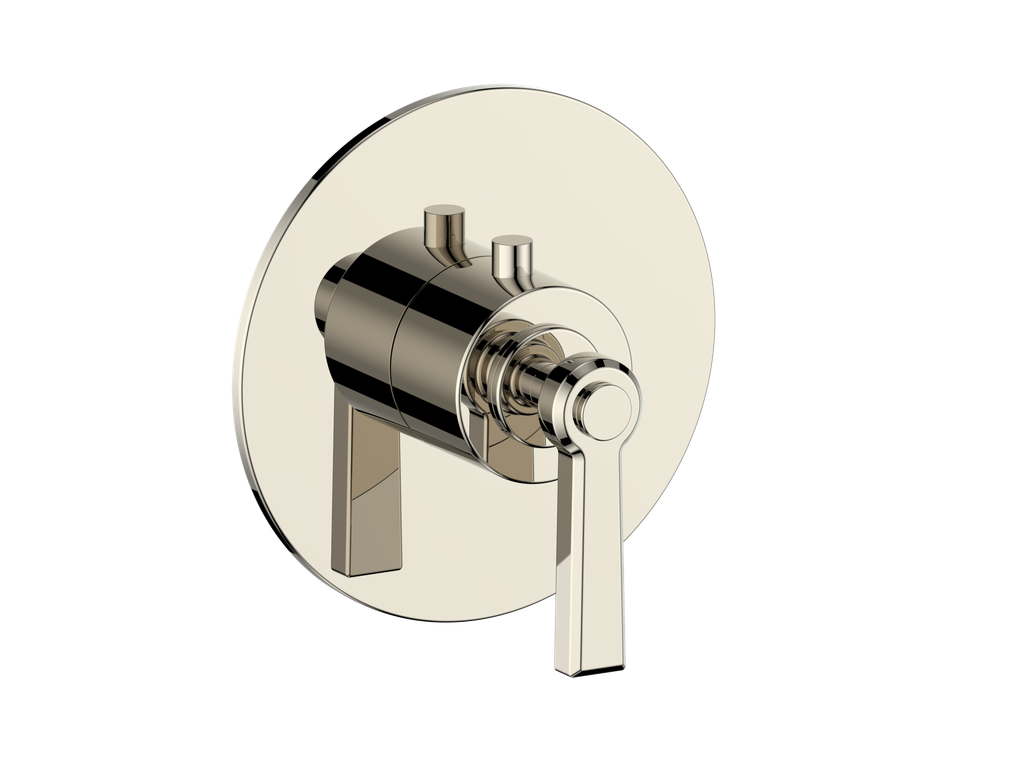 Vogt Zehn Trim for 3/4" High-Flow Thermostatic Valve, Lever Handle - Polished Nickel (TM.Z1.150.PN)
