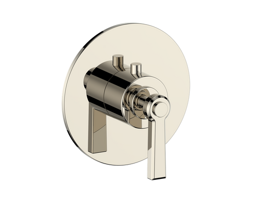 Vogt Zehn Trim for 3/4" High-Flow Thermostatic Valve, Lever Handle - Polished Nickel (TM.Z1.150.PN)