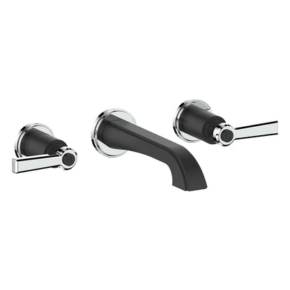 Vogt Zehn Wall Mount Lavatory Faucet Trim in Chrome & Matte Black – TM.Z1.1500.CB