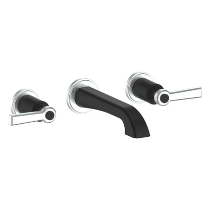 Vogt Zehn Wall Mount Lavatory Faucet Trim in Stainless Steel & Matte Black – TM.Z1.1500.SB