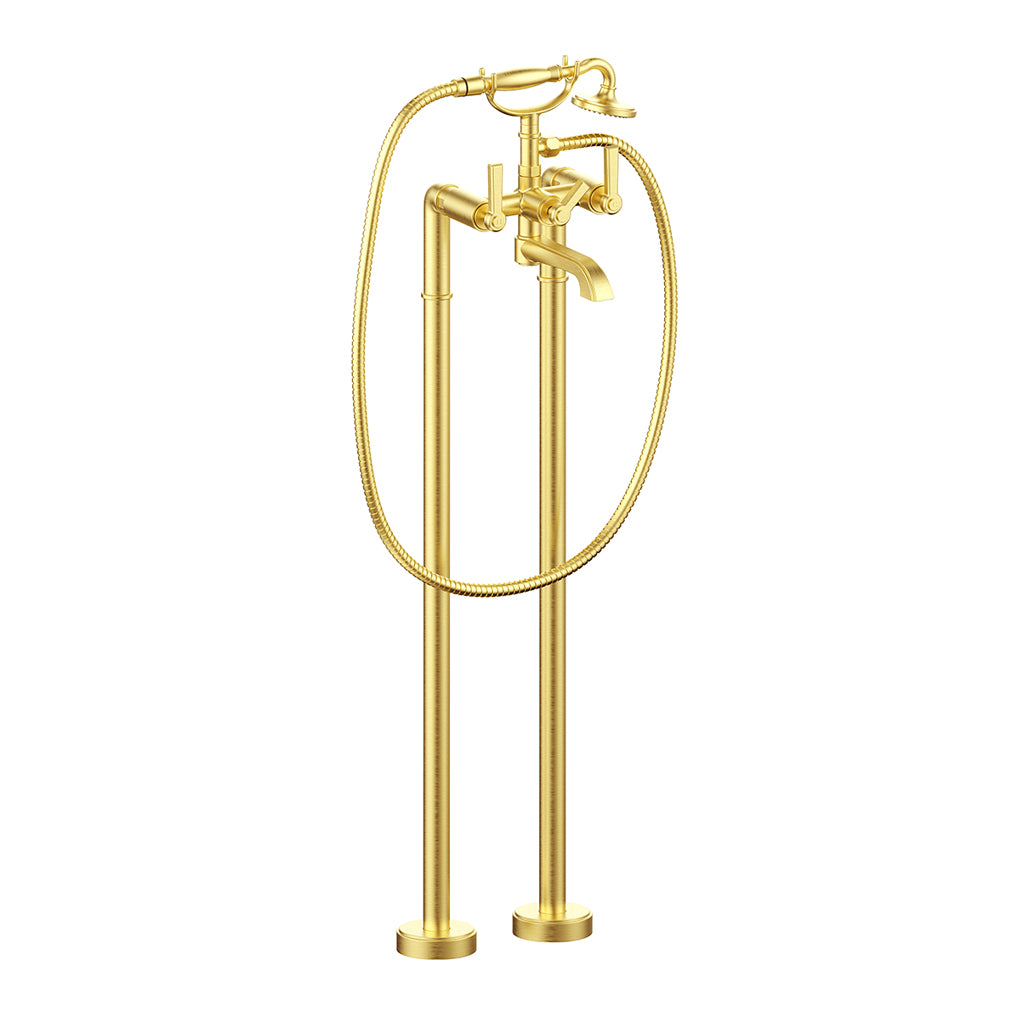 Vogt Zehn Floor Mount Tub Filler Trim in Brushed Gold – TM.Z1.2100.BG
