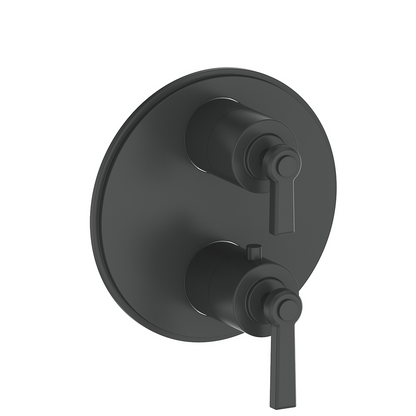 Vogt Zehn Trim for 2-Way Thermostatic Valve, Lever Handle - Matte Black (TM.Z1.220.MB)