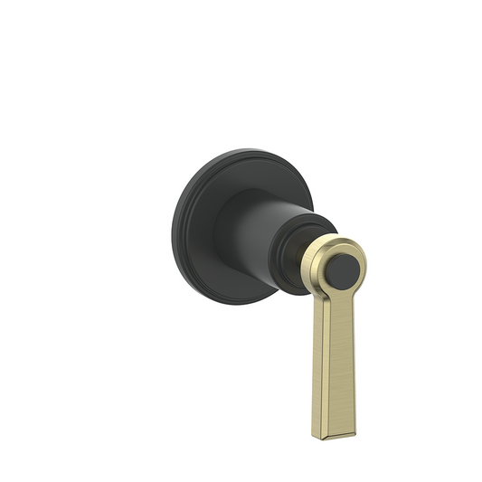 Vogt Zehn Trim for 3/4" 3-Way Diverter, Lever Handle - Brushed Gold / Matte Black (TM.Z1.30.BGB)