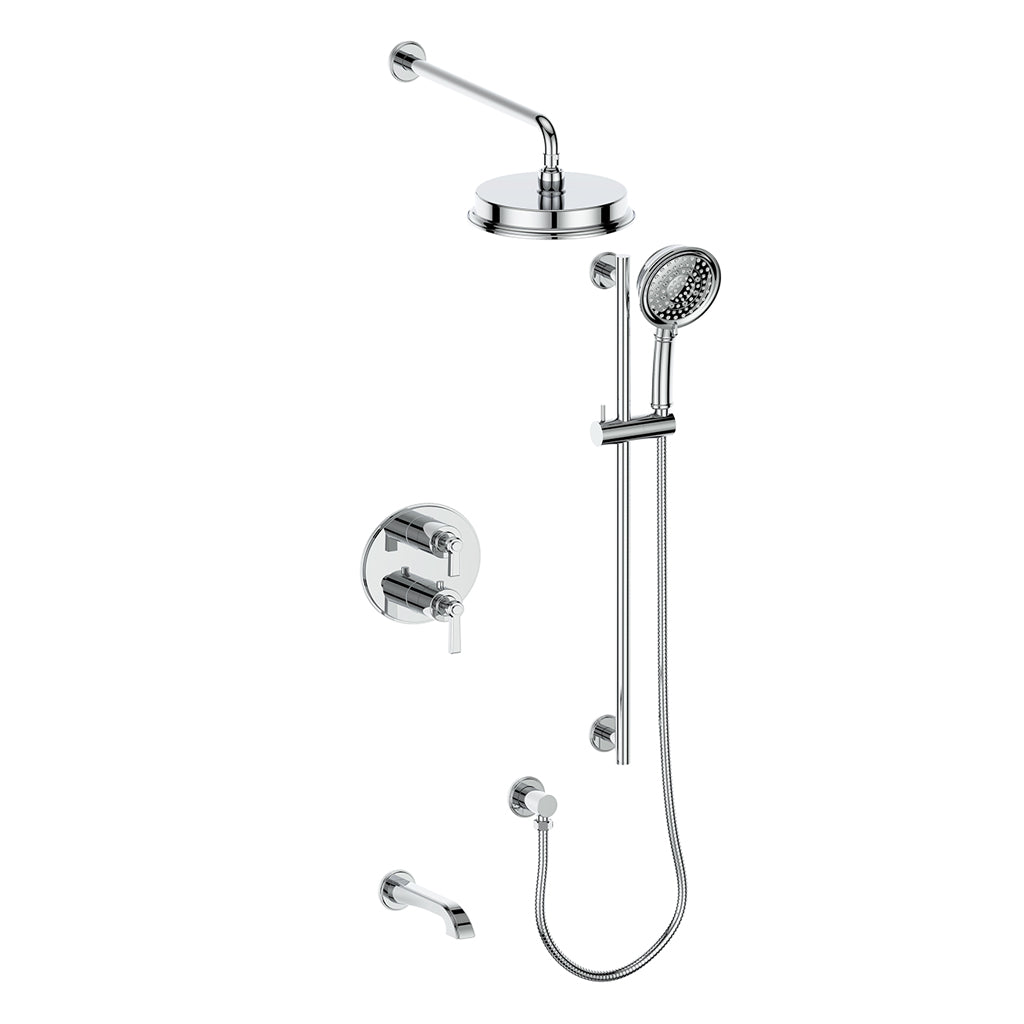 Vogt Zehn Trim for 3-Way Thermostatic Shower System, Lever Handle - Polished Chrome (TM.Z1.320.310.CC)