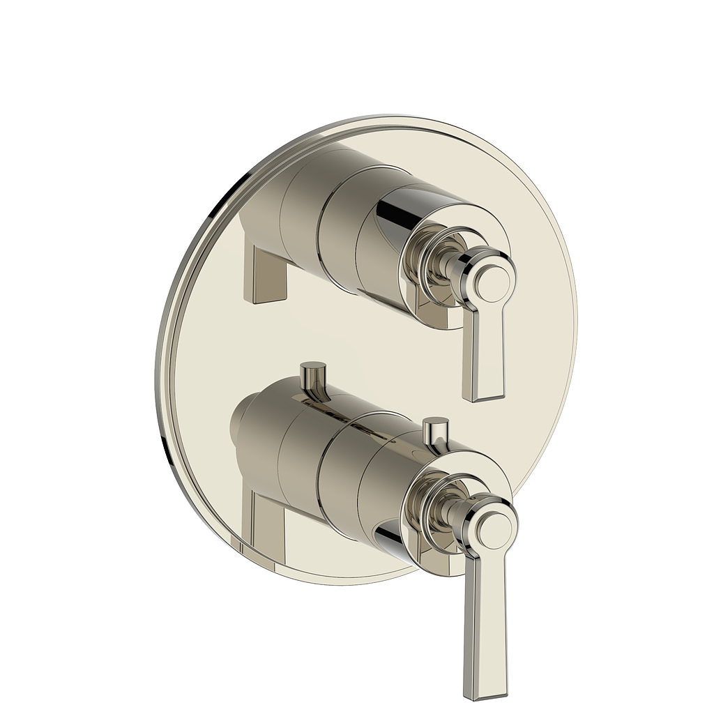 Vogt Zehn Trim for 3-Way Thermostatic Valve, Lever Handle - Polished Nickel (TM.Z1.320.PN)