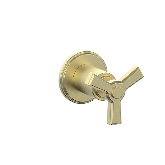 Vogt Zehn Trim for 3/4" Volume Control, 3-Spoke Handle - Brushed Gold (TM.Z3.01.BG)