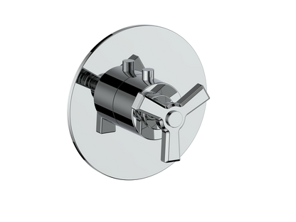 Vogt Zehn Trim for 3/4" High-Flow Thermostatic Valve, 3-Spoke Handle - Polished Chrome (TM.Z3.150.CC)