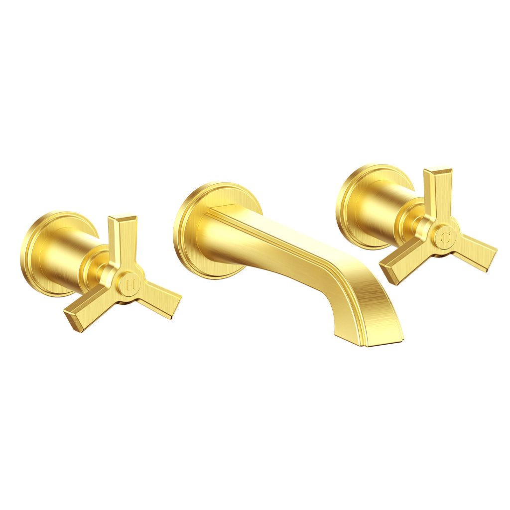 Vogt Zehn Wall Mount Lavatory Faucet Trim in Brushed Gold – TM.Z3.1500.BG