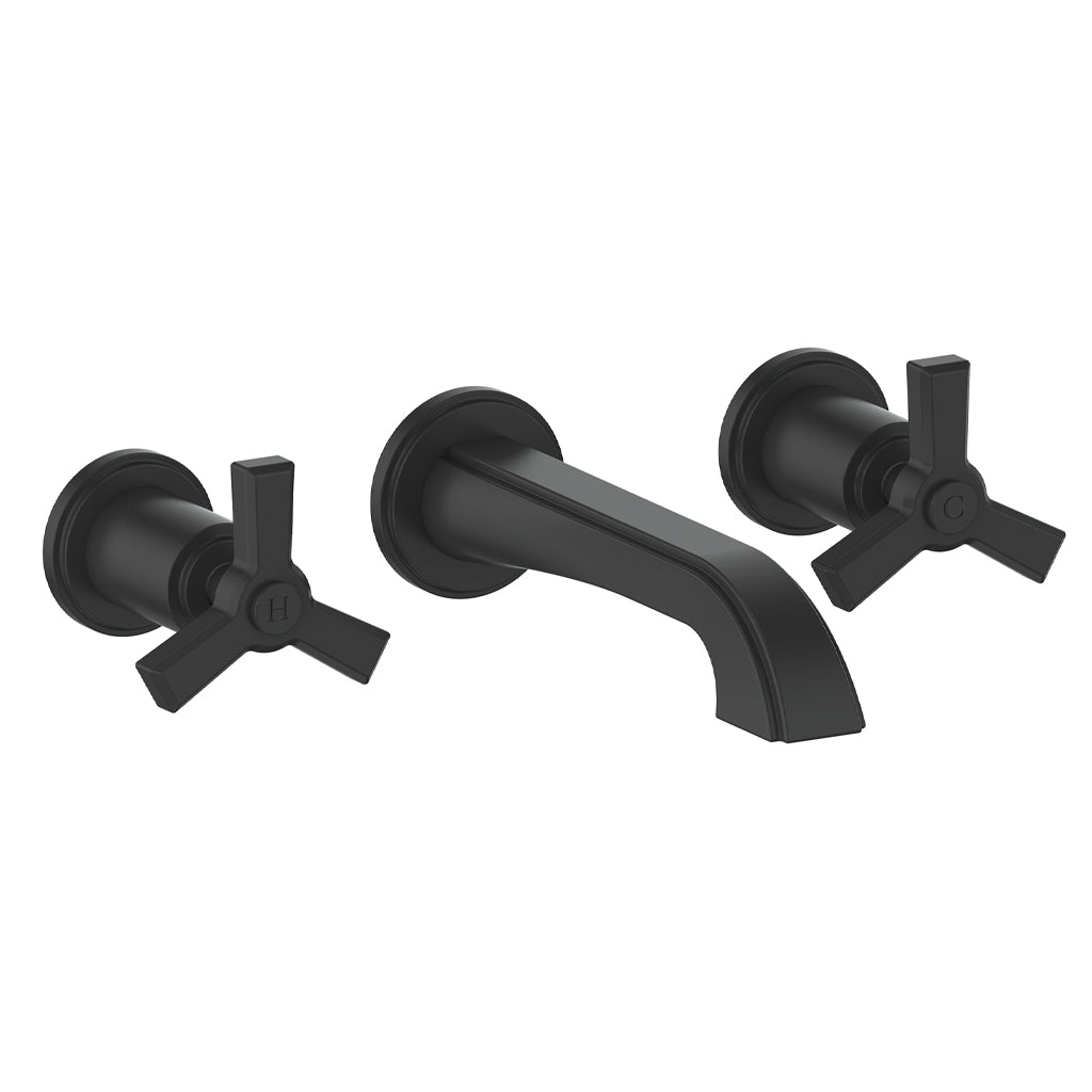 Vogt Zehn Wall Mount Lavatory Faucet Trim in Matte Black – TM.Z3.1500.MB