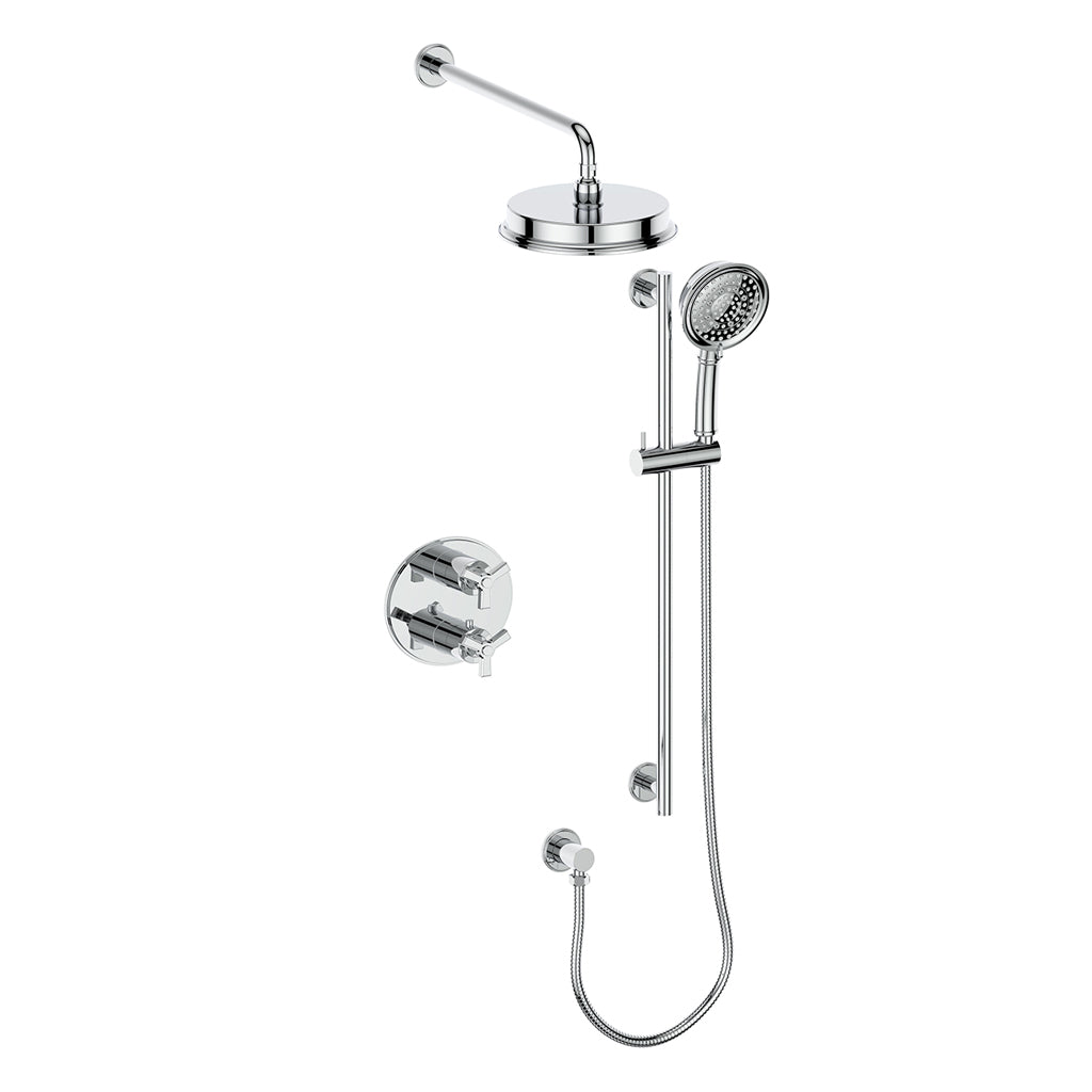 Vogt Zehn 2-Way Thermostatic Shower System Trim in Polished Chrome – TM.Z3.220.210.CC
