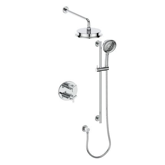 Vogt Zehn 2-Way Thermostatic Shower System Trim in Polished Chrome – TM.Z3.220.210.CC