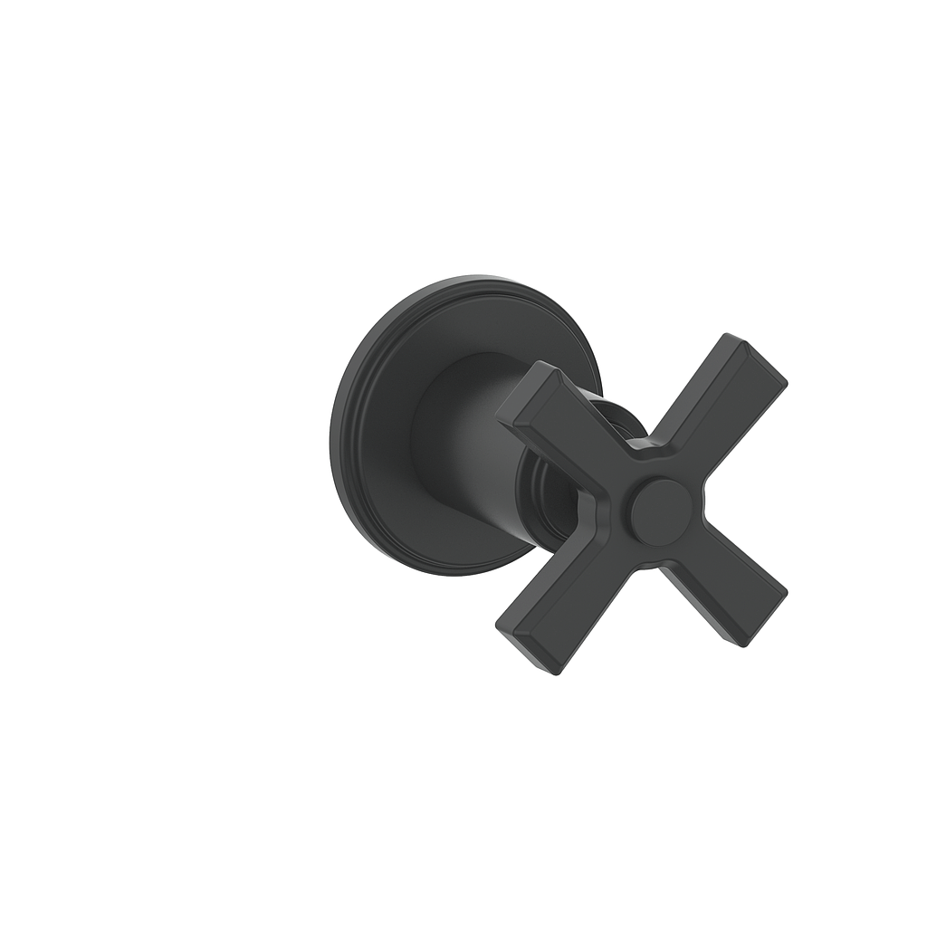 Vogt Zehn Trim for 3/4" Volume Control, 4-Spoke Handle - Matte Black (TM.Z4.01.MB)