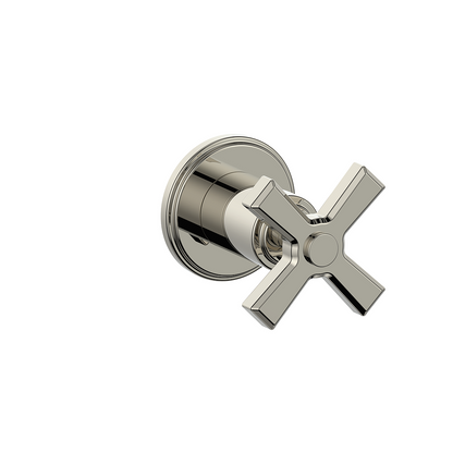 Vogt Zehn Trim for 3/4" Volume Control, 4-Spoke Handle - Polished Nickel (TM.Z4.01.PN)