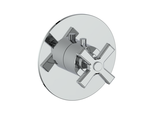 Vogt Zehn Trim for 3/4" High-Flow Thermostatic Valve, 4-Spoke Handle - Polished Chrome (TM.Z4.150.CC)