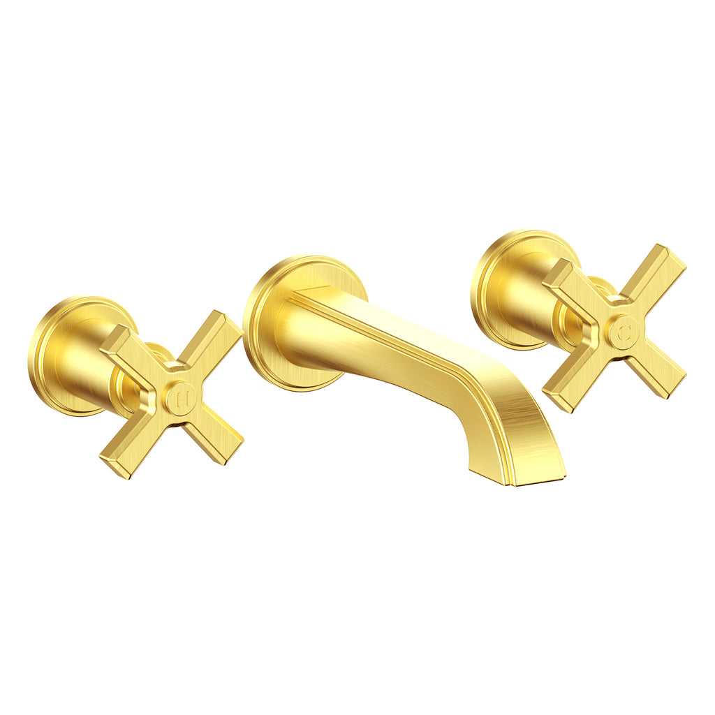 Vogt Zehn Wall Mount Lavatory Faucet Trim in Brushed Gold – TM.Z4.1500.BG