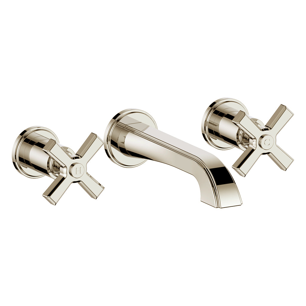 Vogt Zehn Wall Mount Lavatory Faucet Trim in Polished Nickel – TM.Z4.1500.PN