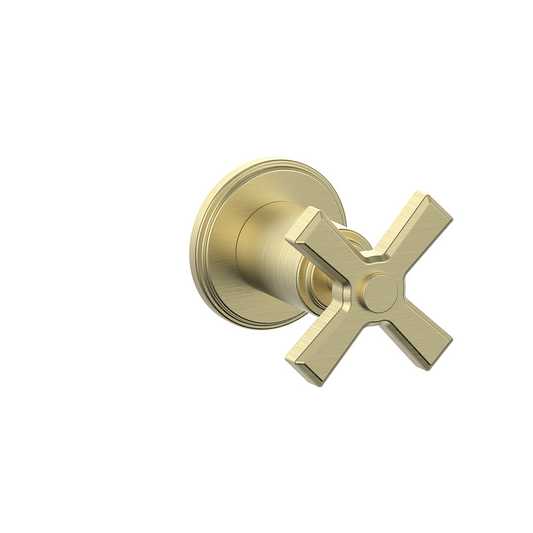 Vogt Zehn Trim for 3/4" 2-Way Diverter, 4-Spoke Handle - Brushed Gold (TM.Z4.20.BG)