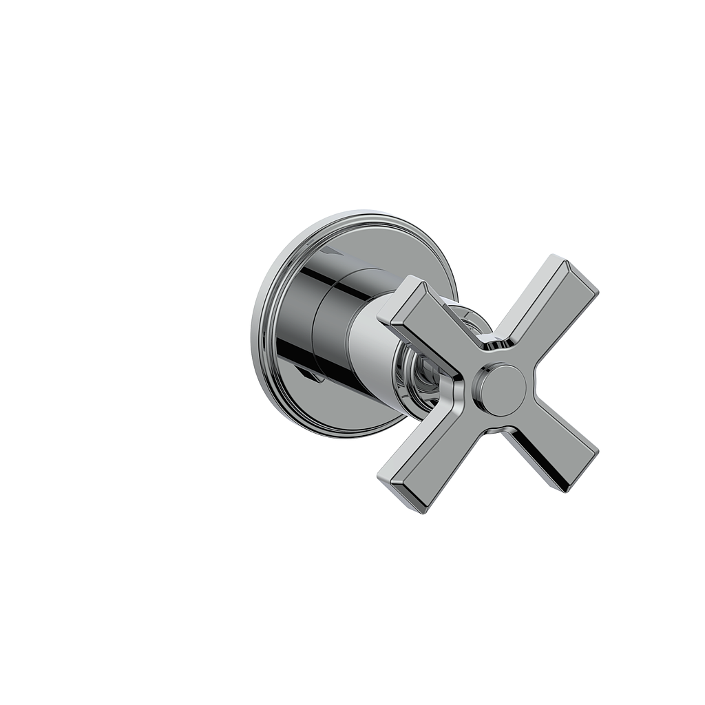 Vogt Zehn Trim for 3/4" 2-Way Diverter, 4-Spoke Handle - Polished Chrome (TM.Z4.20.CC)