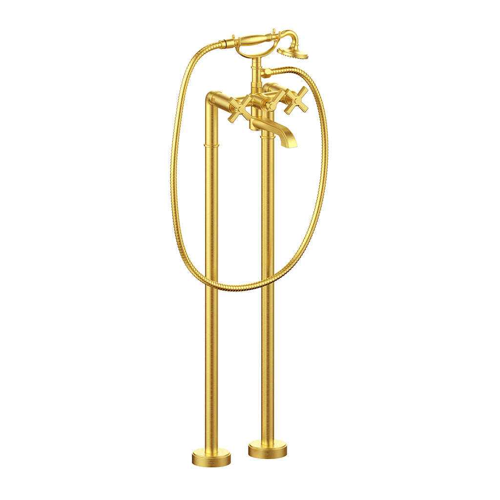 Vogt Zehn Floor Mount Tub Filler Trim in Brushed Gold – TM.Z4.2100.BG