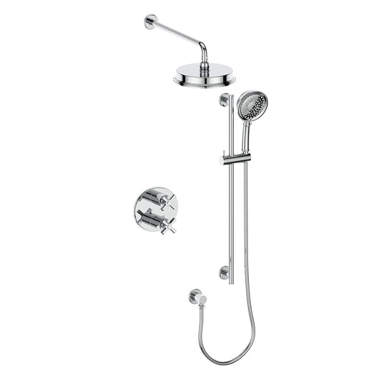 Vogt Zehn 2-Way Thermostatic Shower System Trim in Polished Chrome – TM.Z4.220.210.CC