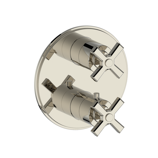 Vogt Zehn Trim for 2-Way Thermostatic Valve, 4-Spoke Handle - Polished Nickel (TM.Z4.220.PN)