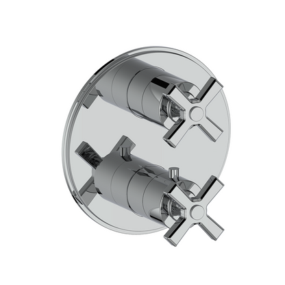 Vogt Zehn Trim for 3-Way Thermostatic Valve, 4-Spoke Handle - Polished Chrome (TM.Z4.320.CC)