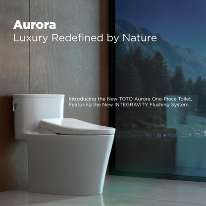 TOTO NEW 1G Aurora One-Piece Toilet - 1.0 GPF Universal, Height Washlet+ Connection