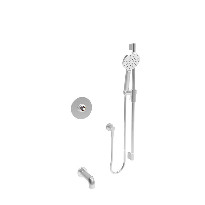 Baril Air B80 Pressure-Balanced Shower Kit Trim, Without Handle - Polished Chrome