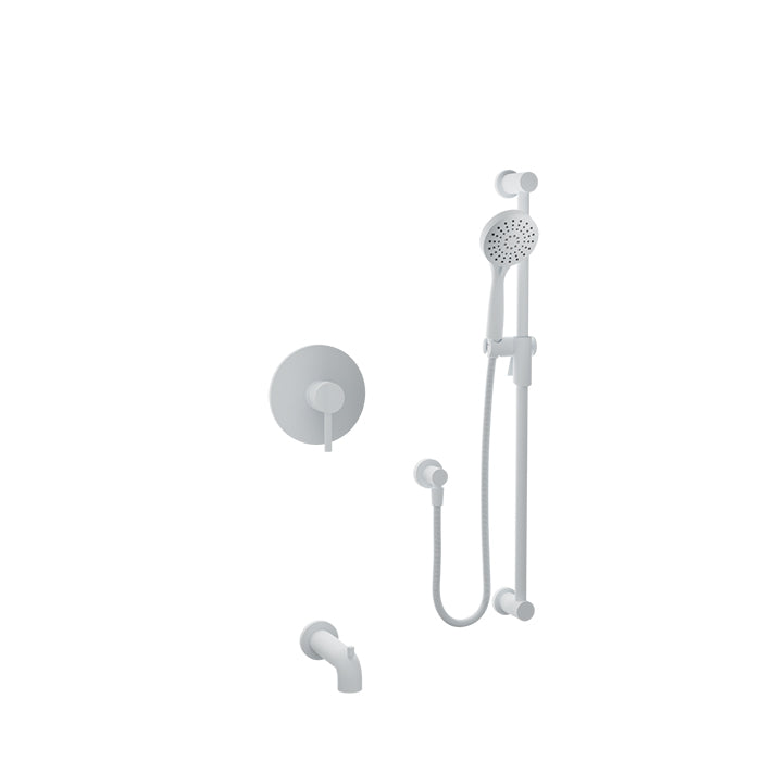 Baril Zip B66 Pressure-Balanced Shower Kit Trim - White