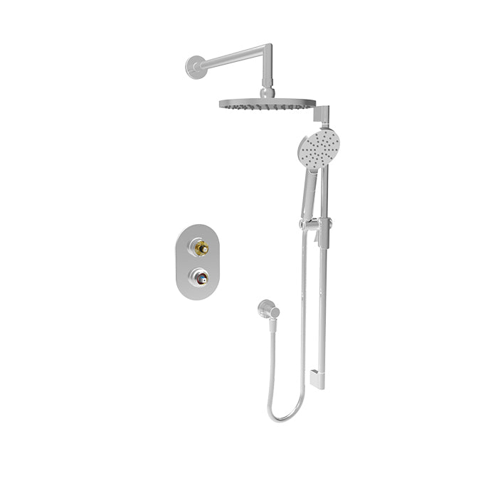 Baril Air B80 Pressure-Balanced Shower Kit Trim, Without Handle - Polished Chrome
