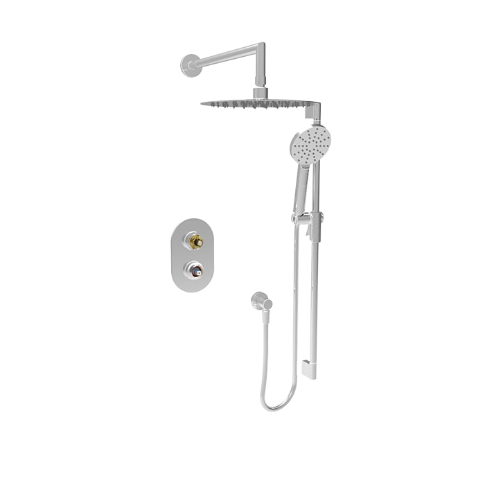 Baril Air B80 Pressure-Balanced Shower Kit Trim, Without Handle - Polished Chrome