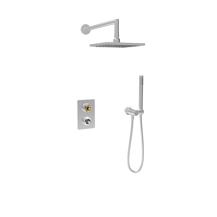 Baril Air B80 Pressure-Balanced Shower Kit Trim, Without Handle - Polished Chrome