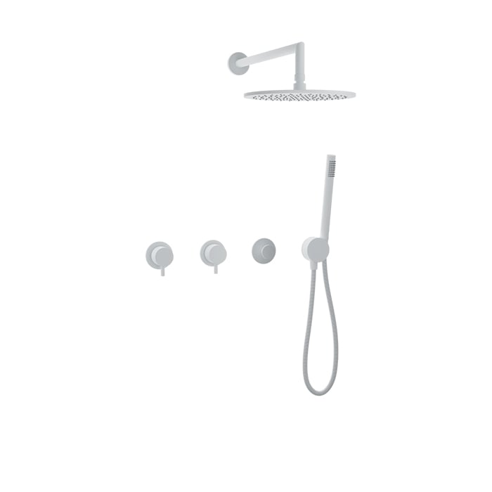 Baril Zip B66 Thermostatic Shower Kit Trim - White