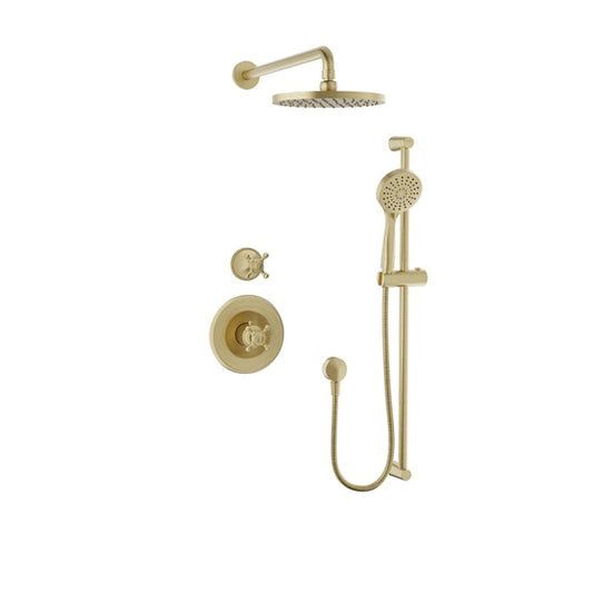 Baril Nautica B16 Trim Only For Complete Thermostatic Shower Kit - Satin Brass