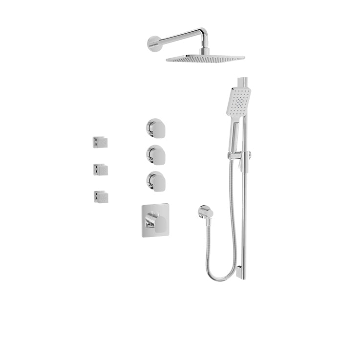 Baril Petite B04 Thermostatic Shower Kit Trim - Polished Chrome