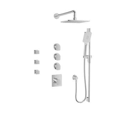 Baril Petite B04 Thermostatic Shower Kit Trim - Polished Chrome