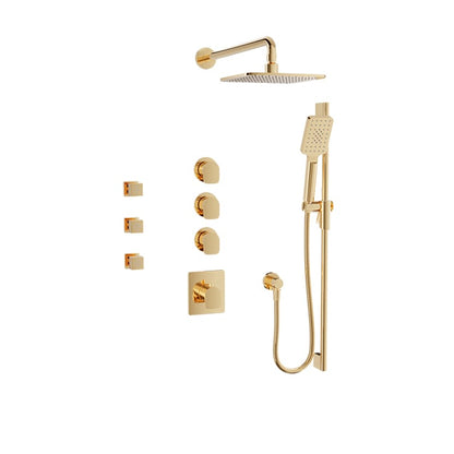 Baril Petite B04 Thermostatic Shower Kit Trim - Gold
