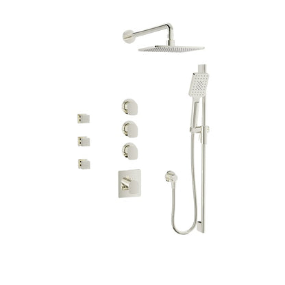 Baril Petite B04 Thermostatic Shower Kit Trim - Polished Nickel