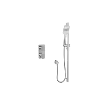 Baril Petite B04 Thermostatic PB Shower Kit Trim 1-Way Diverter - Polished Chrome