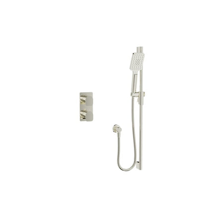 Baril Petite B04 Thermostatic PB Shower Kit Trim 1-Way Diverter - Polished Nickel