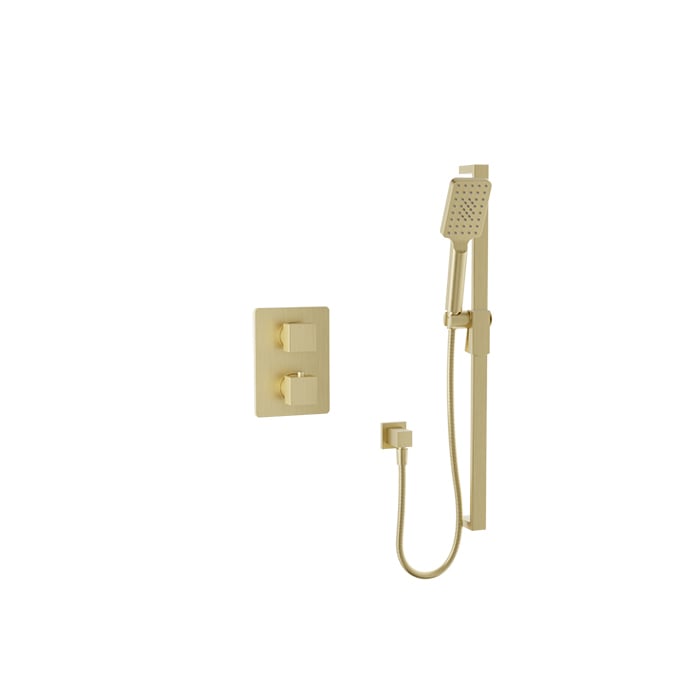 Baril Rec B05 Trim Only For Thermostatic Pressure-Balanced Shower Kit - Satin Brass
