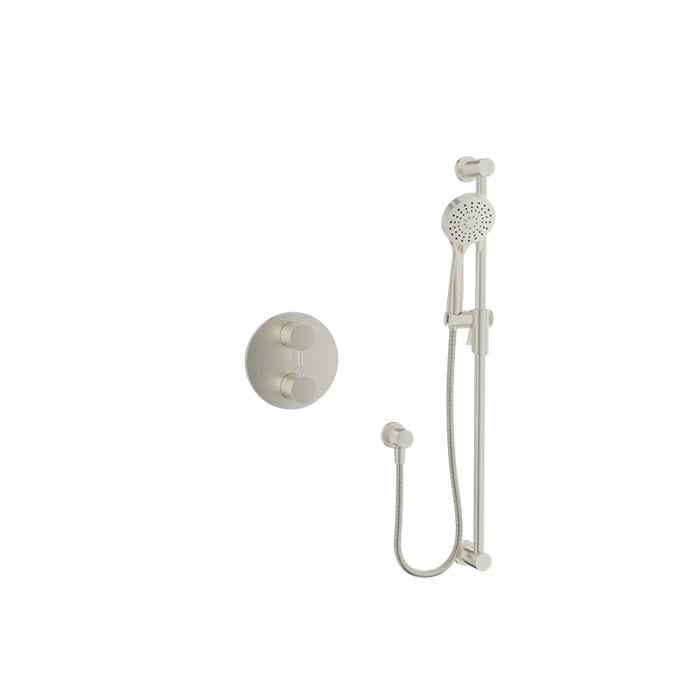 Baril Zip B66 Thermostatic Pressure-Balanced Shower Kit Trim - Brushed Nickel