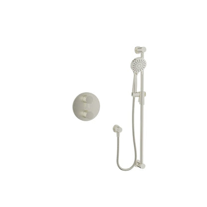 Baril Zip B66 Thermostatic Pressure-Balanced Shower Kit Trim - Brushed Nickel