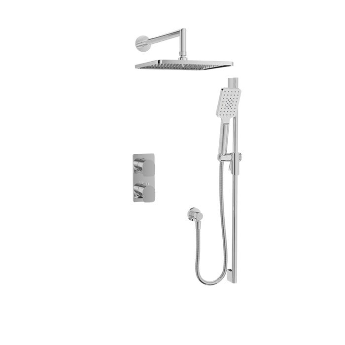 Baril Petite B04 Thermostatic PB Shower Kit Trim 2-Way Diverter - Polished Chrome