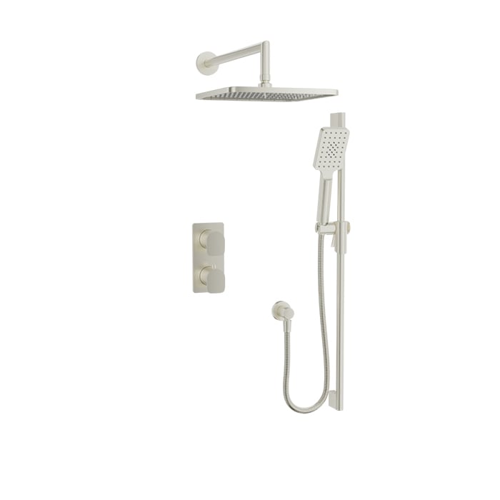 Baril Petite B04 Thermostatic PB Shower Kit Trim 2-Way Diverter - Brushed Nickel
