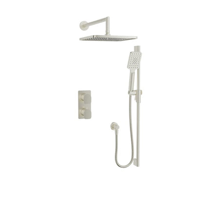 Baril Petite B04 Thermostatic PB Shower Kit Trim 2-Way Diverter - Brushed Nickel
