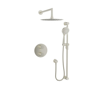 Baril Zip B66 Thermostatic Pressure-Balanced Shower Kit Trim - Brushed Nickel
