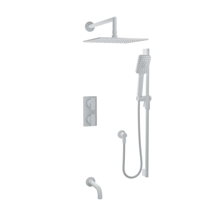 Baril TRO-4304-80 - White - shown with optional handle kit, sold separately; rough-in sold separately