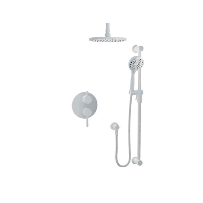 Baril Zip B66 Pressure-Balanced Shower Kit Trim - White