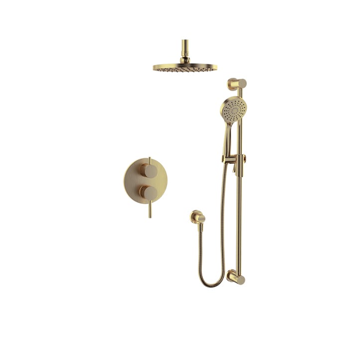Baril Zip B66 Pressure-Balanced Shower Kit Trim - Warm Gold